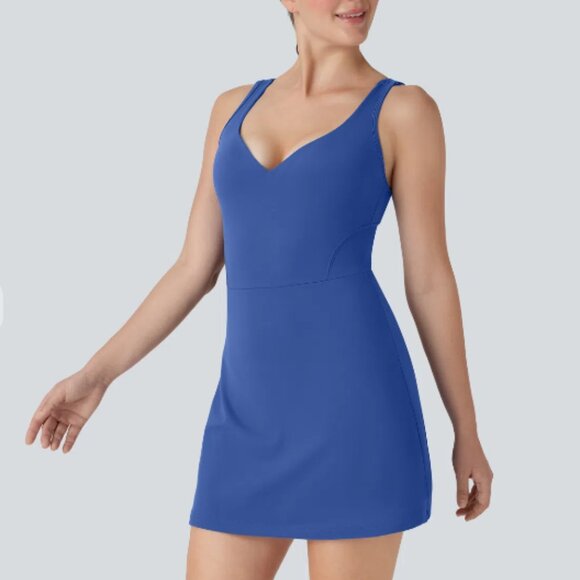 NWT Halara Softlyzero Plush Active Dress – L (12/14) in Blue - Picture 4 of 8